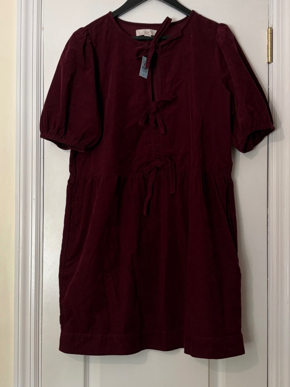 Burgundy Corduroy Dress - NWT